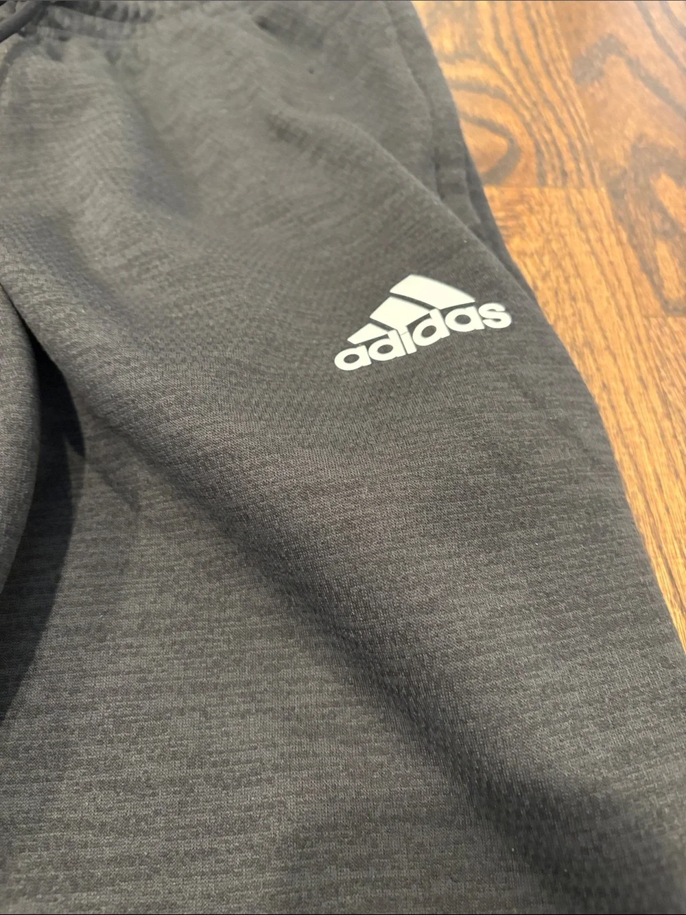 adidas Black Mens Jogger Sweatpants with Reflective Stripes Size M